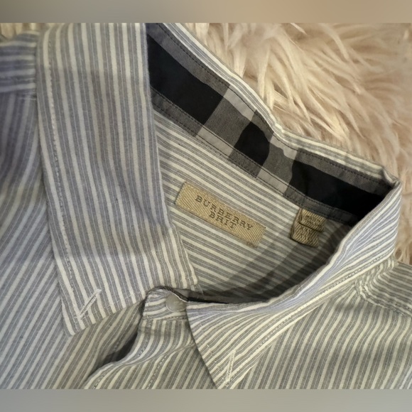 *Authentic* Men’s Burberry Brit Casual Pinstripe Shirt Sz XXL - Picture 14 of 14